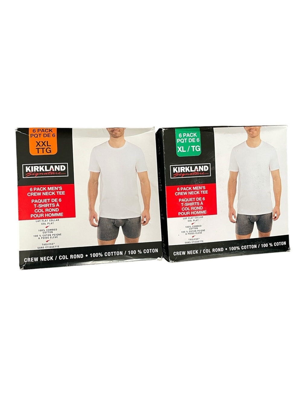 Kirkland Signature Men’s White Crew Neck T-Shirt 6-Pack